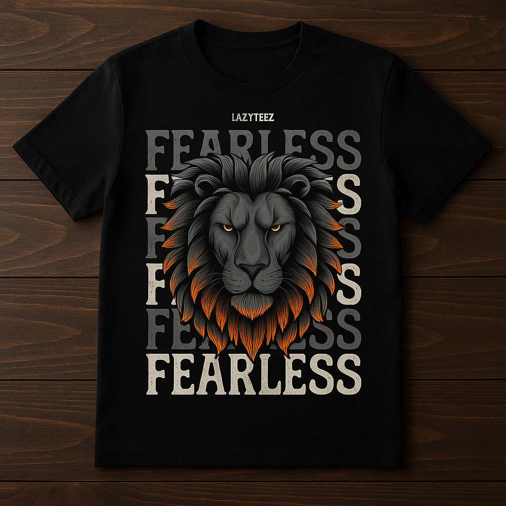 BE FEARLESS 💪! BEST QUALITY T SHIRT FOR YOUNGSTERS WITH ALL SIZES| LAZYTEEZ